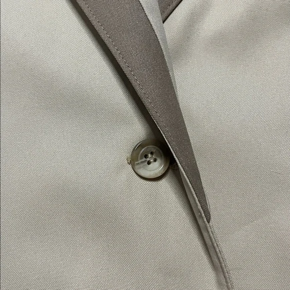 Vintage Bonders  Women’s Cream and Tan Trench Coat size 10 - Picture 7 of 9